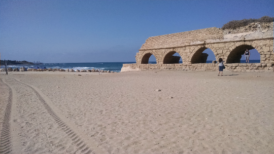 Roman Aquaduct in Caesarea Israel