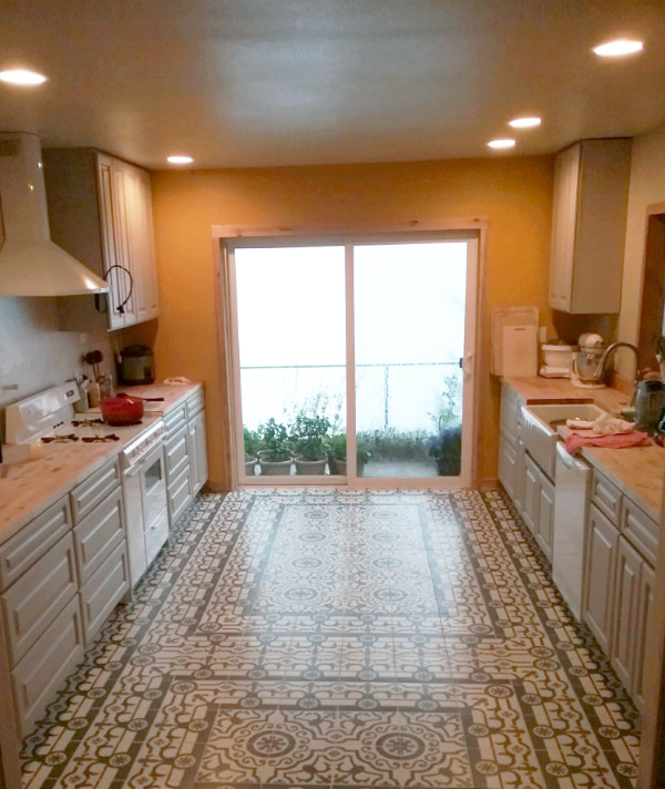 view of kitchen with appliance installed